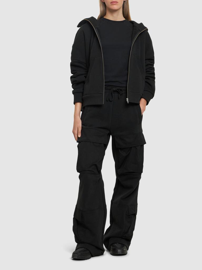 スウェット・トレーナー ENTIRE STUDIOS WASHED BLACK HOODED COTTON SWEATSHIRT Entire Studios – Full Zip (Hoodie) Washed Black