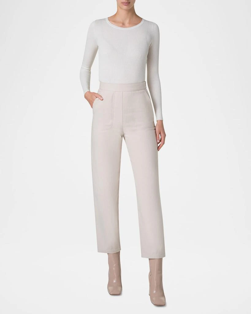 Akris Fitted Rib-Knit Sweater 2