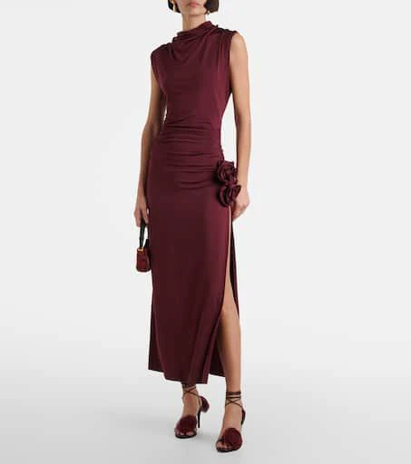 Magda Butrym 90 floral-appliqué leather sandals 3