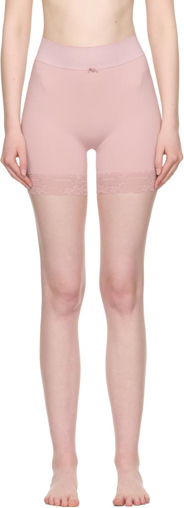 SKIMS Pink Vintage Shapewear Mid Thigh Shorts