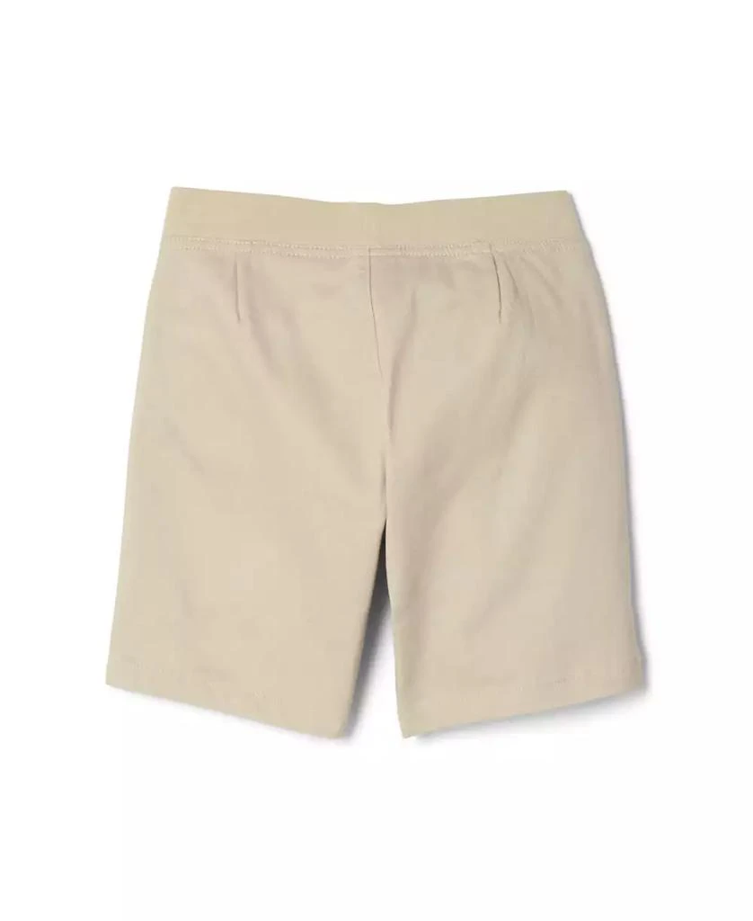French Toast Big Girls Pull-on Tie Front Stretch Twill Short 2