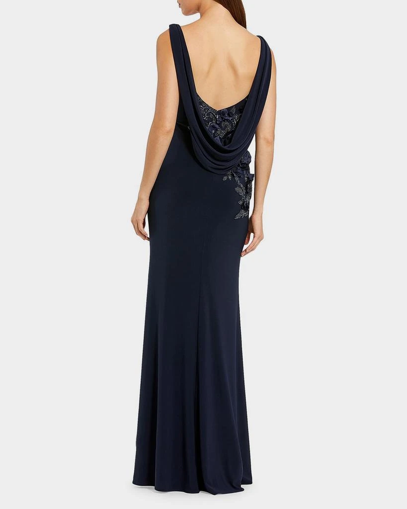 Mac Duggal Evening Beaded Jersey Sleeveless Gown 3
