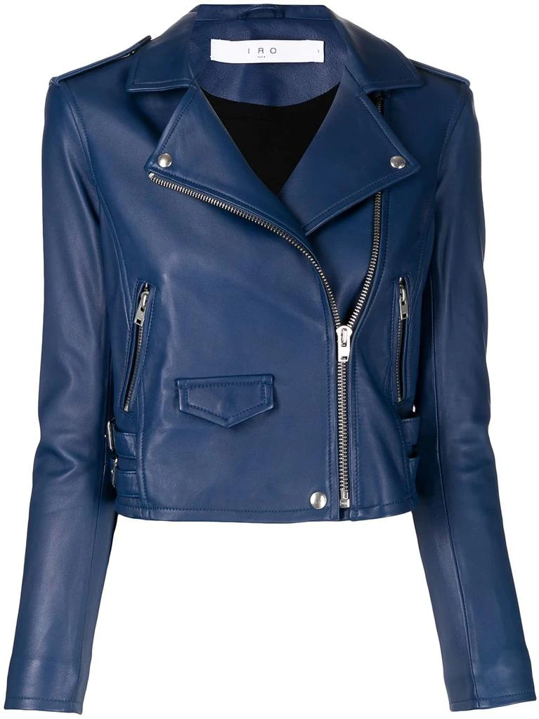 IRO zipped-up biker jacket women Jackets Free Shipping