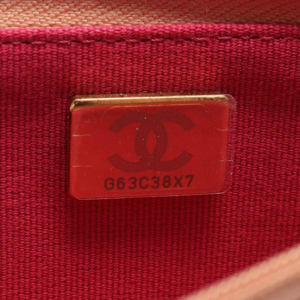 Chanel Chanel Pink Leather Classic Wallet on Chain 5