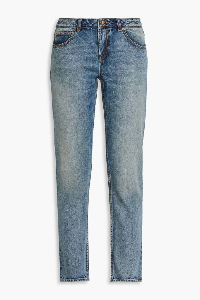 Zimmermann Faded mid-rise tapered jeans