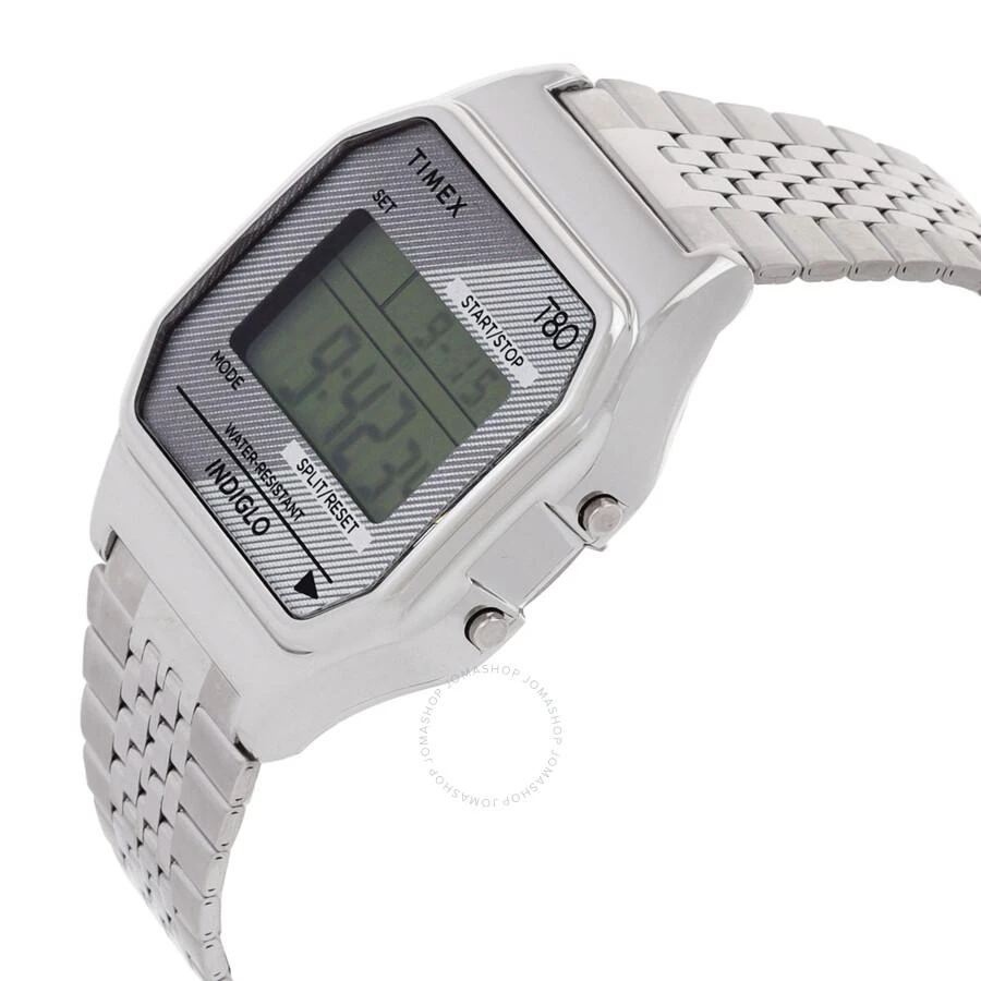 Timex 80 Alarm Quartz Digital Stainless Steel Bracelet Unisex Watch TW2R79300 2