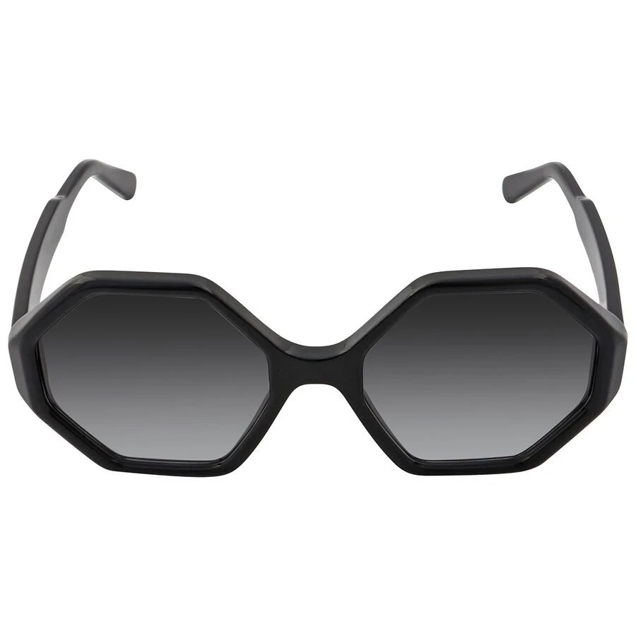 Salvatore Ferragamo Salvatore Ferragamo Grey Gradient Hexagonal Ladies Sunglasses SF1070S 001 52 1