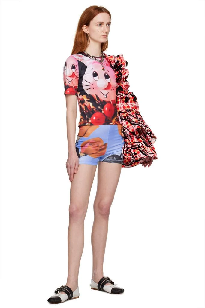 CHOPOVA LOWENA SSENSE Exclusive Blue Rose Shorts 4