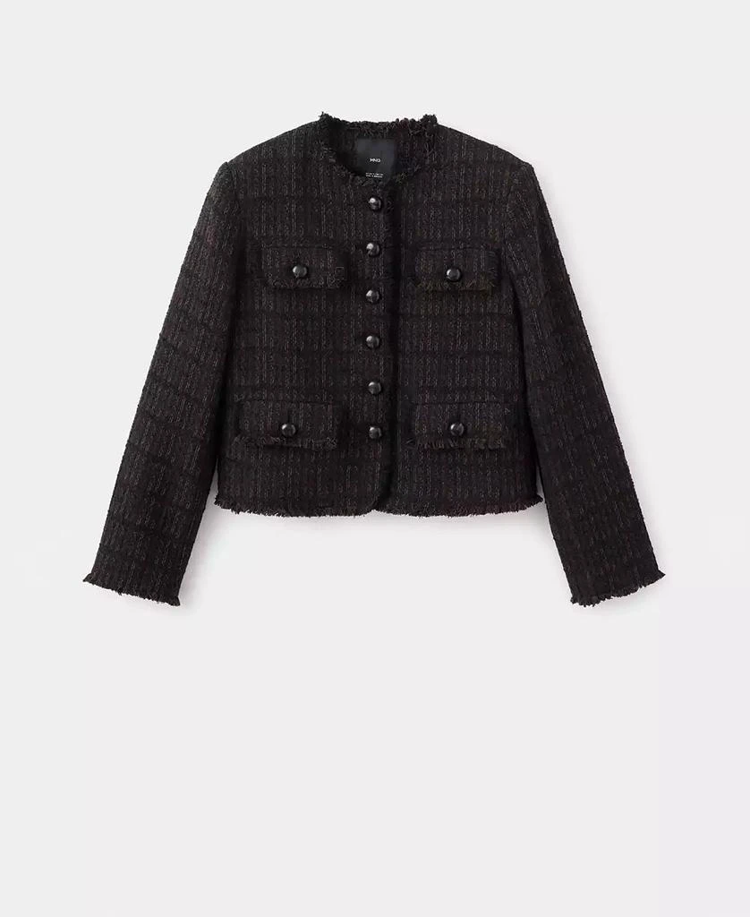 Mango Women
s Pocket Tweed Jacket