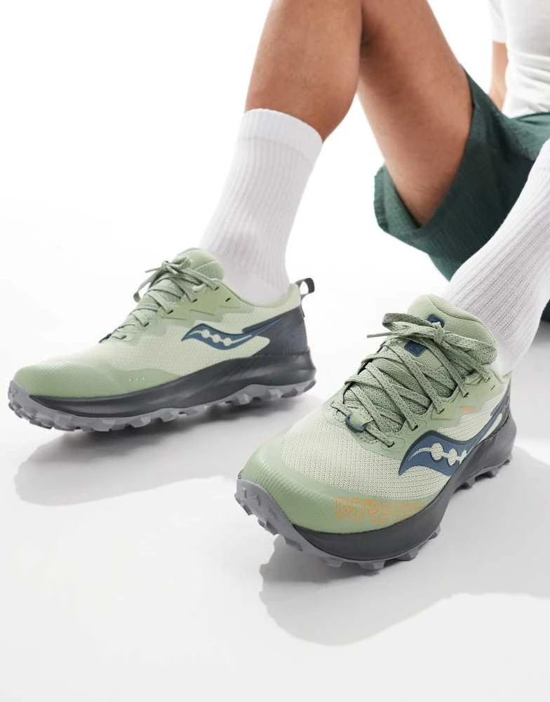 Saucony Saucony Peregrine 14 GTX neutral running trainers in sage 1