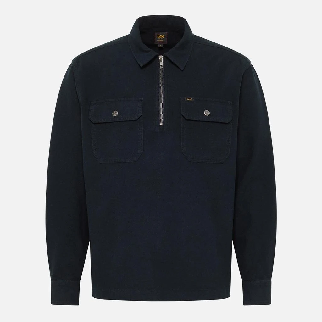LEE Lee Brushed Cotton Half-Zip Shirt 6