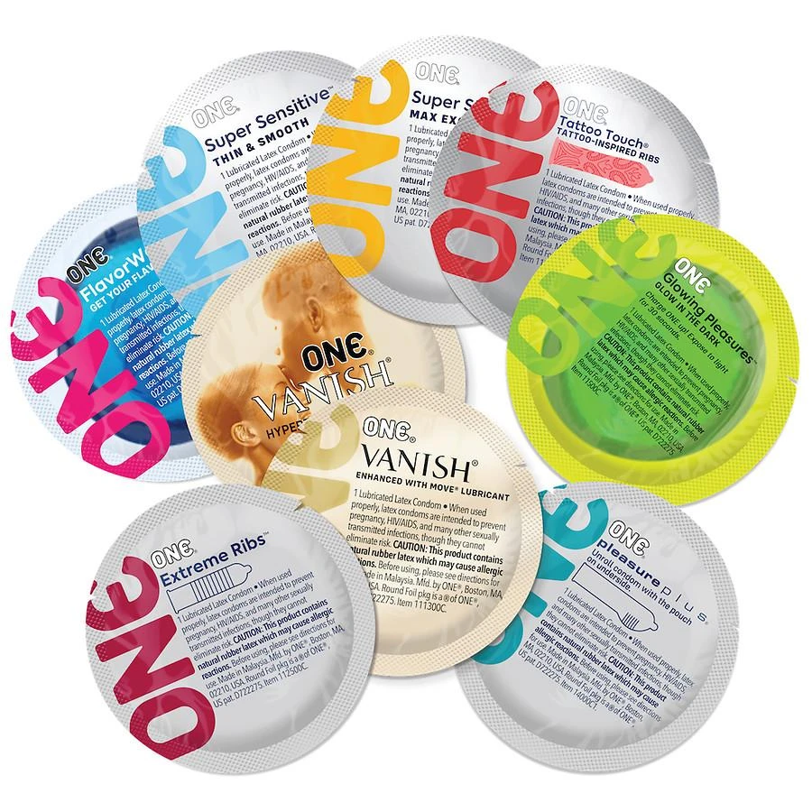 ONE® Mixed Pleasures Adventure Pack Condoms 3
