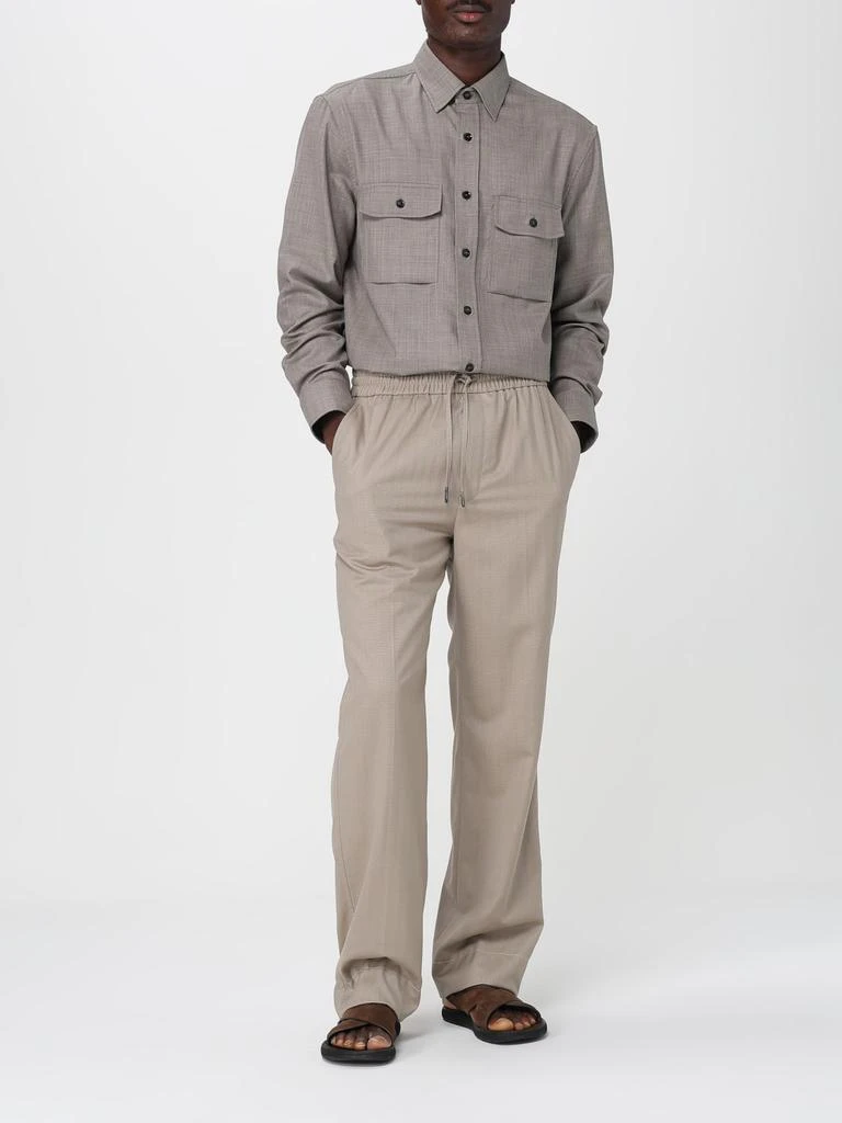 brioni dress shirts sale Brioni - Blue Herringbone Cotton Dress Shirt