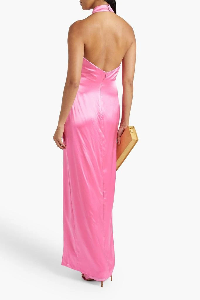 NICHOLAS Ramina silk-satin halterneck gown 3