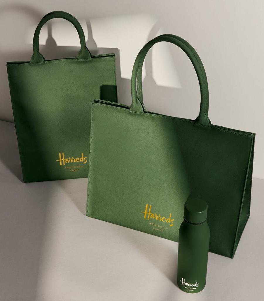 関税送料込み Harrods ミディアム コットン ロゴ トートバッグ Harrods Medium Cotton Logo Tote Bag - Tote Bags - Compare