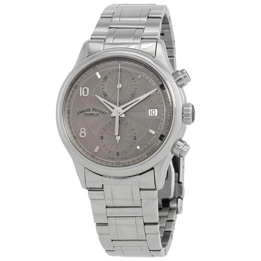 Armand Nicolet M02-4 Chronograph Automatic Grey Dial Men's Watch A844AAA-GR-M9742 1