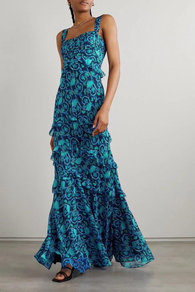 Saloni Chandra floral-print silk maxi dress 2