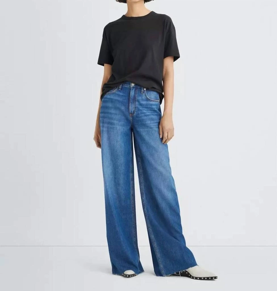 Rag & Bone Featherweight Sofie Wide Leg Jean In Otto Wash 2