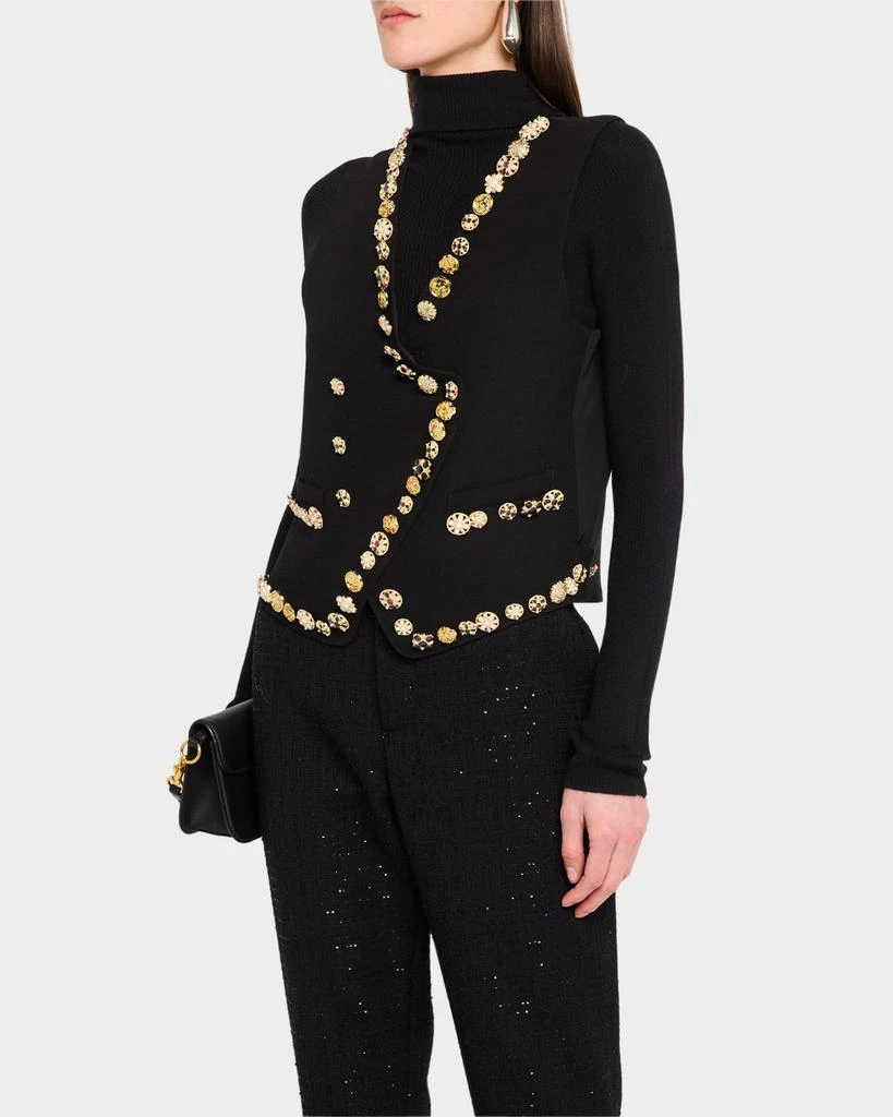 Libertine Novelty Button Luxe Double-Breasted Waistcoat 4