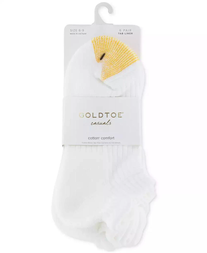 Gold Toe Women's 6-Pk. Everyday No Show Tab Socks GTDL0154R06 3