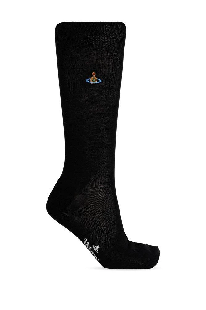 Vivienne Westwood Vivienne Westwood Orb Embroidered Knit Socks