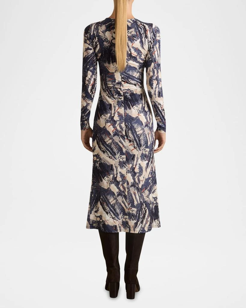 REISS Riyo Abstract-Print Midi Dress 3