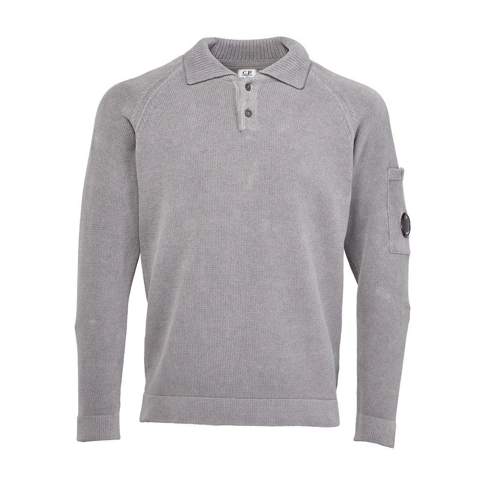CP Company Lens cotton chenille polo shirt 7