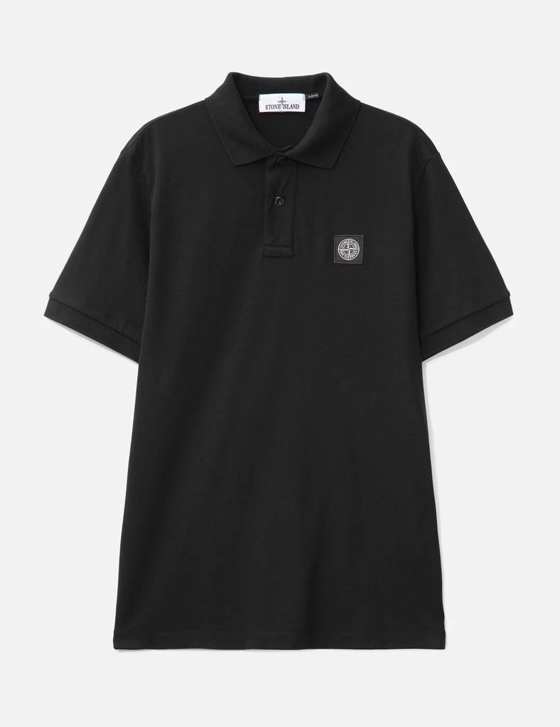 Stone Island Slim-fit Short-sleeve Polo Shirt With Compass Patch 1
