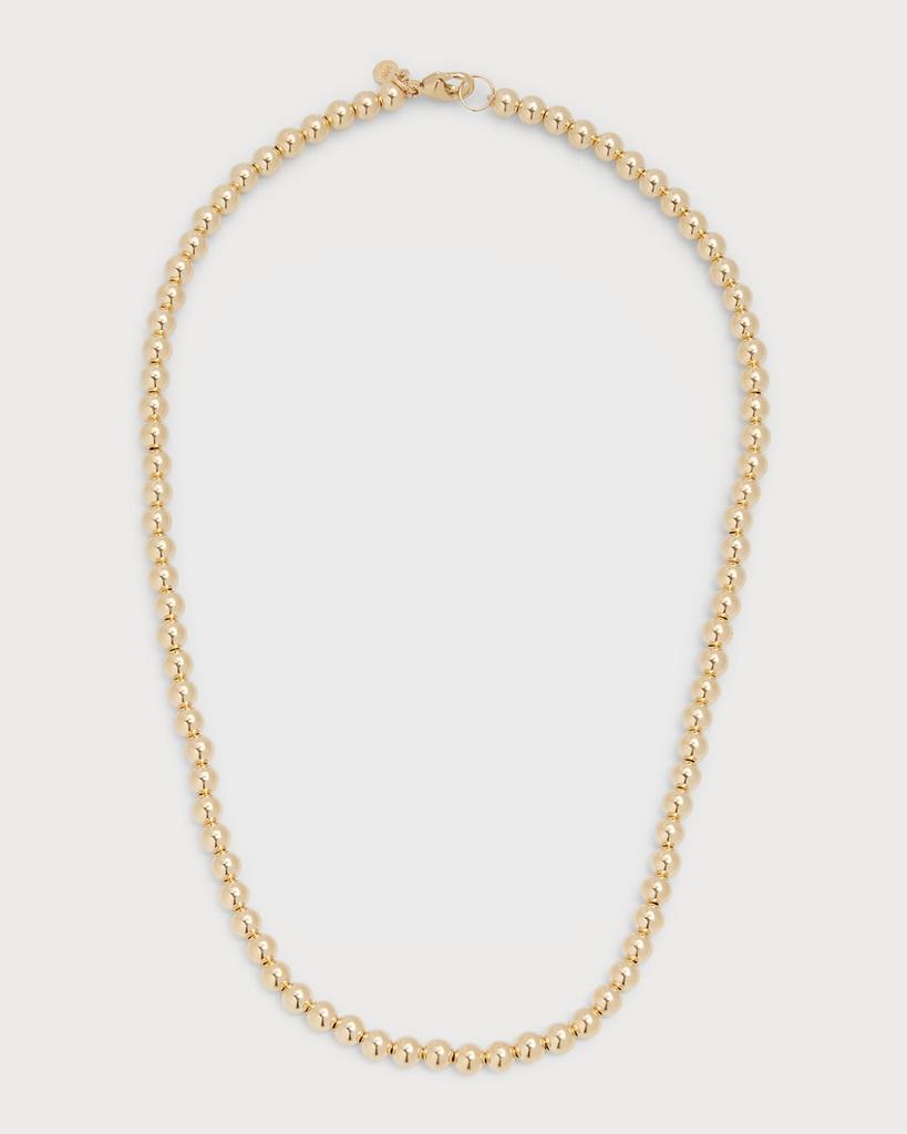 Zoe Lev 14k Gold 5mm Bead Necklace