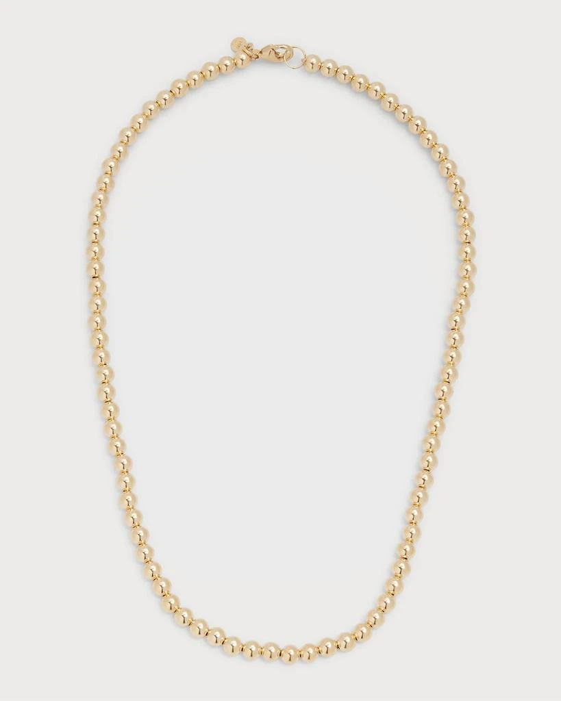 Zoe Lev Jewelry 14k Gold 5mm Bead Necklace 1