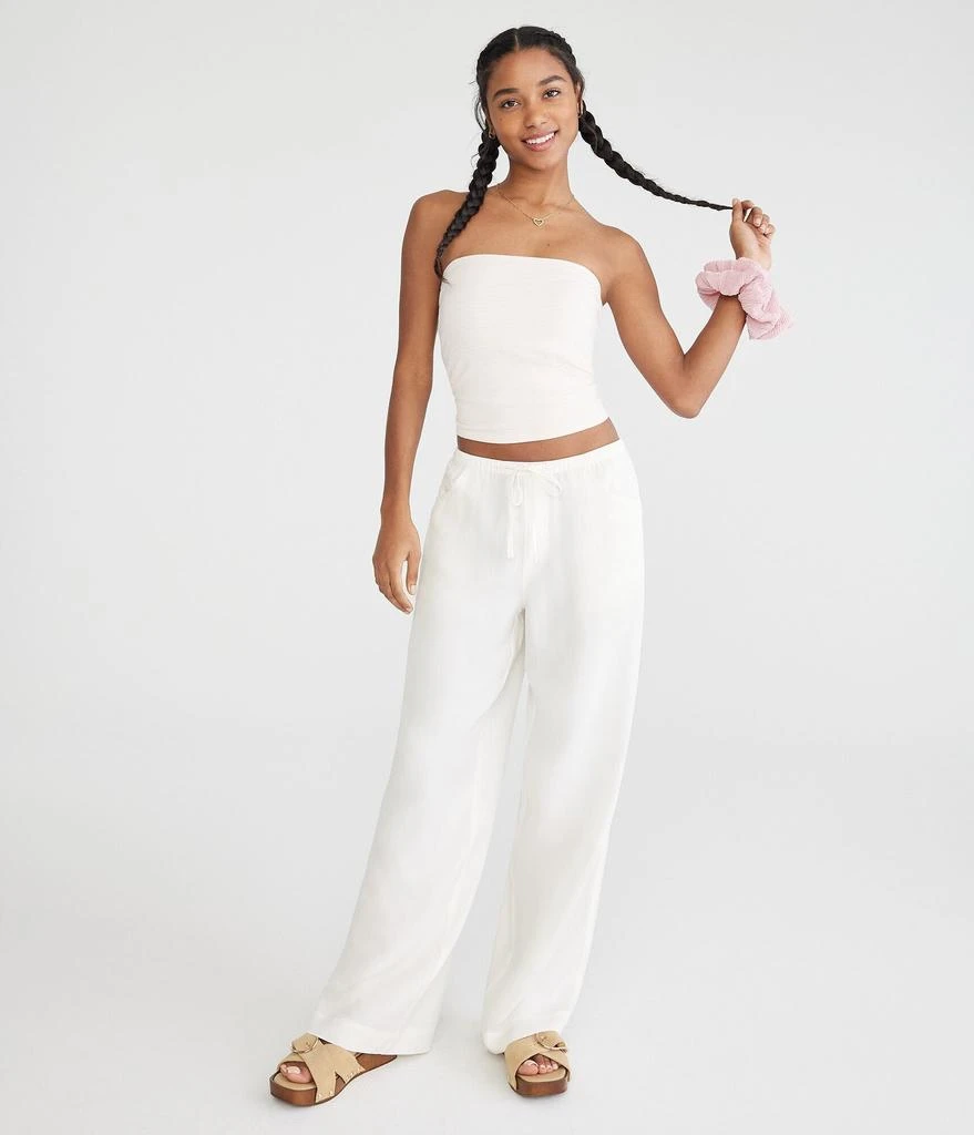 Aeropostale Low-Rise Wide Leg Twill Pants 2