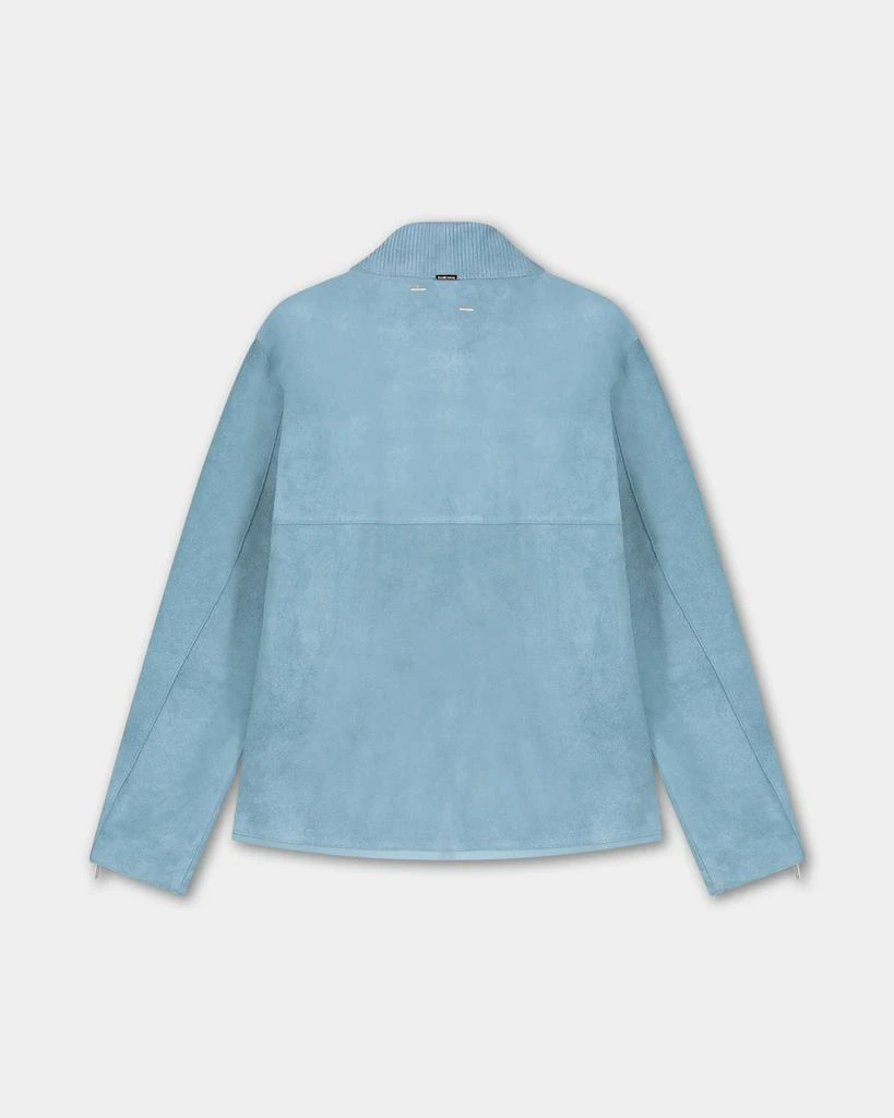 Entry Luxury Leather Jacket Suede Adriatic Blue 9