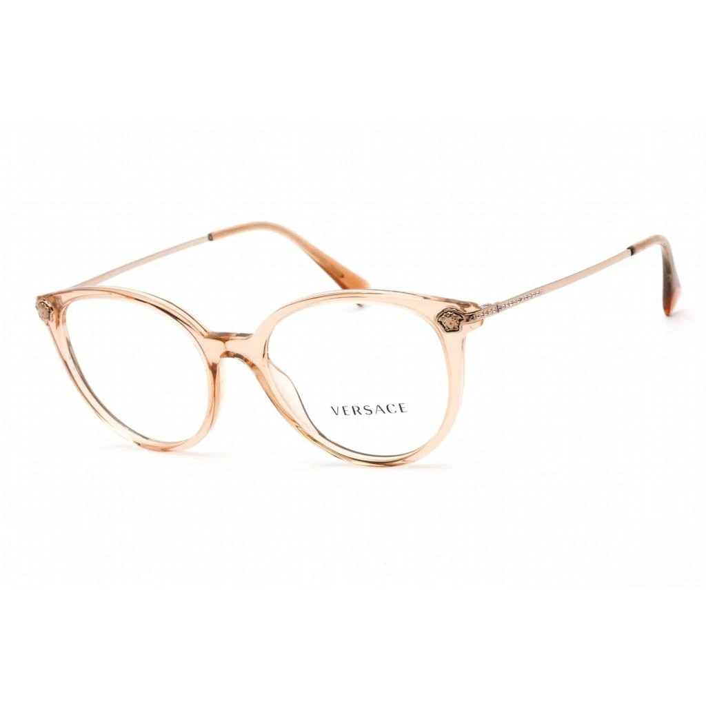 Versace Versace Women's Eyeglasses - Clear Lens Brown Plastic Round Shape Frame | VE3251B 5215 1
