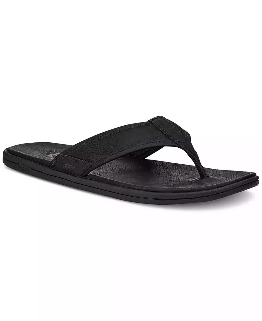 UGG® Men's Seaside Leather Lightweight Flip-Flop Sandal 1