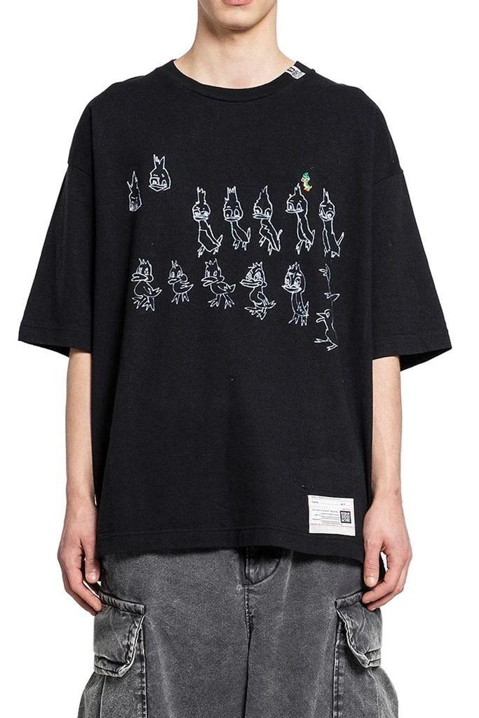 Maison MIHARA YASUHIRO Maison Mihara Yasuhiro Ducks Printed Crewneck T-Shirt 1