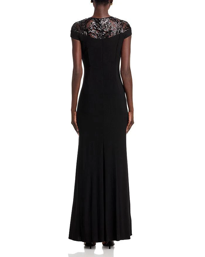 Adrianna Papell Embellished Illusion-Yoke Gown 4