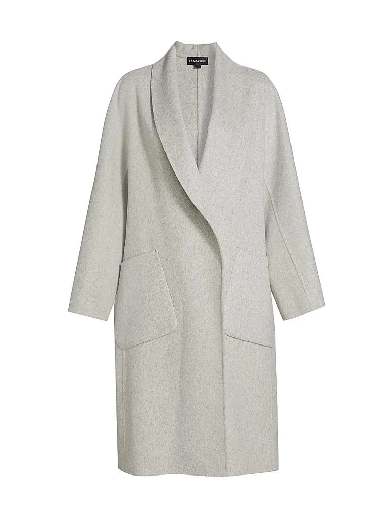LaMarque Thara Open-Front Wool-Blend Coat 1
