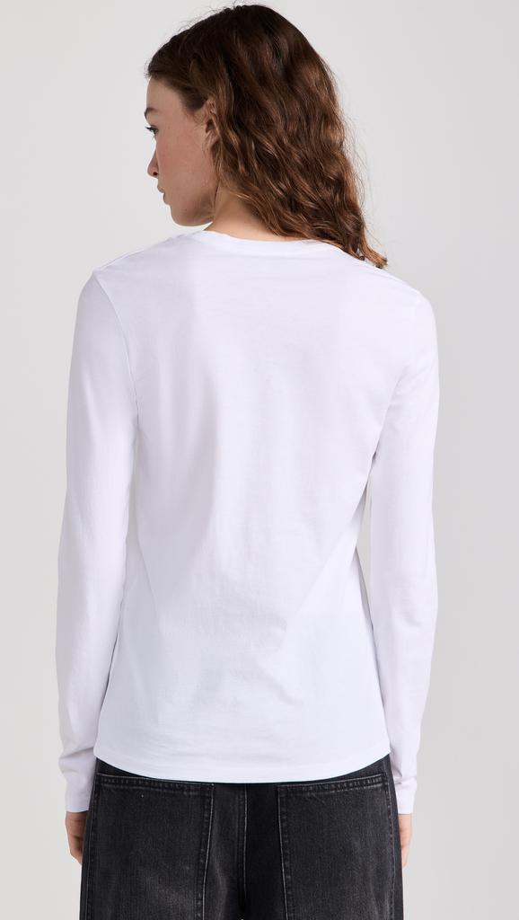 Tibi Long Sleeve Fitted T-Shirt