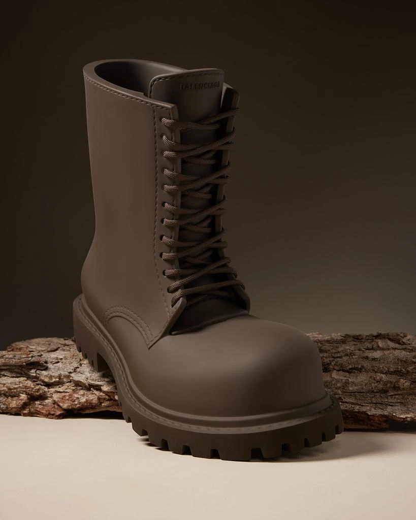 Balenciaga Men's Oversized Leather Army Boots 2