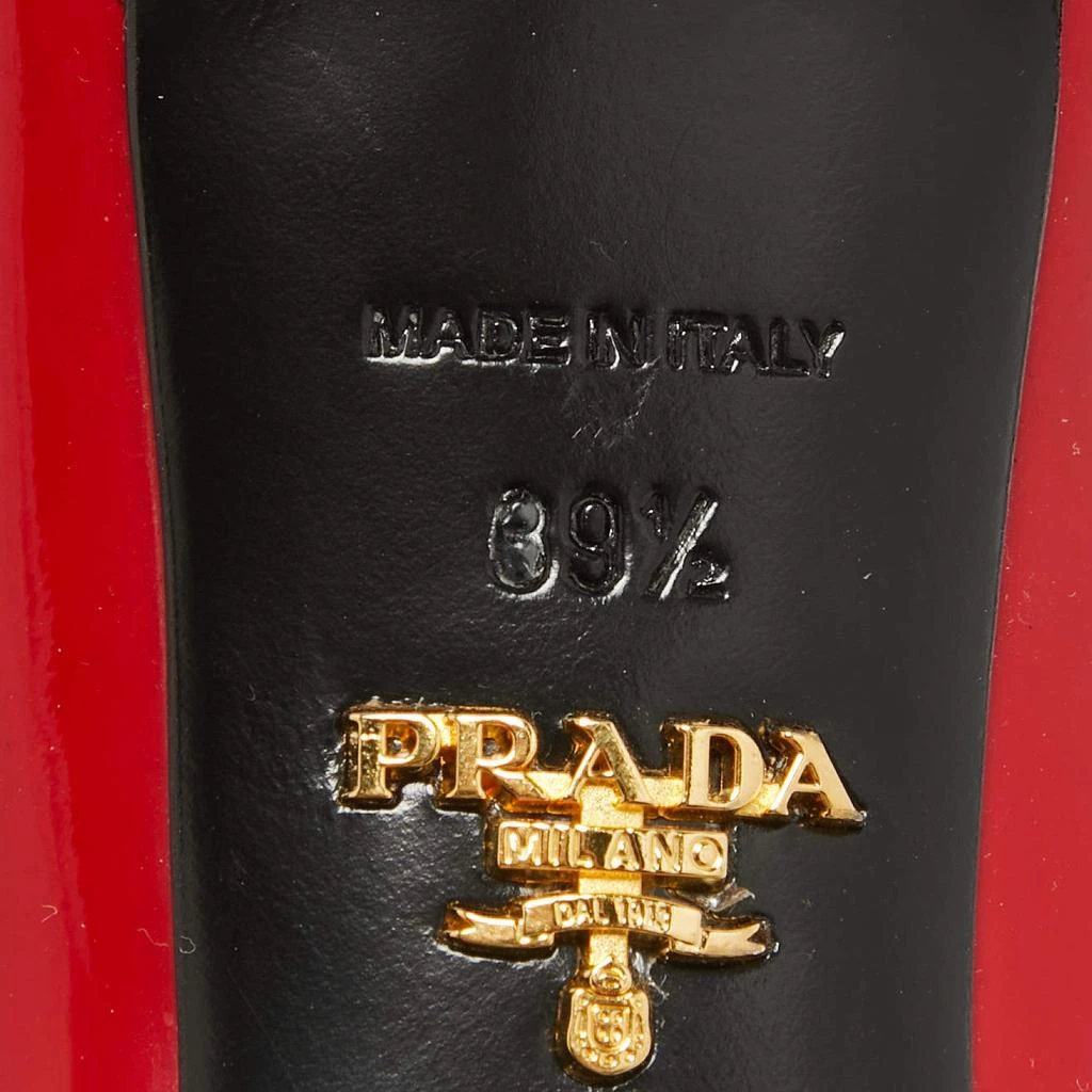 Prada Prada Red Patent Leather Pointed Toe Pumps Size 39.5 10