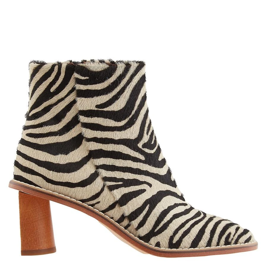 Rejina Pyo Ladies Ponyskin Zebra Edith Leather Ankle Boots 1