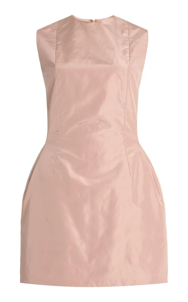 DELPOZO DELPOZO - Exclusive Architectural Silk-Satin Mini Dress - Pink - FR 36 - Moda Operandi 1