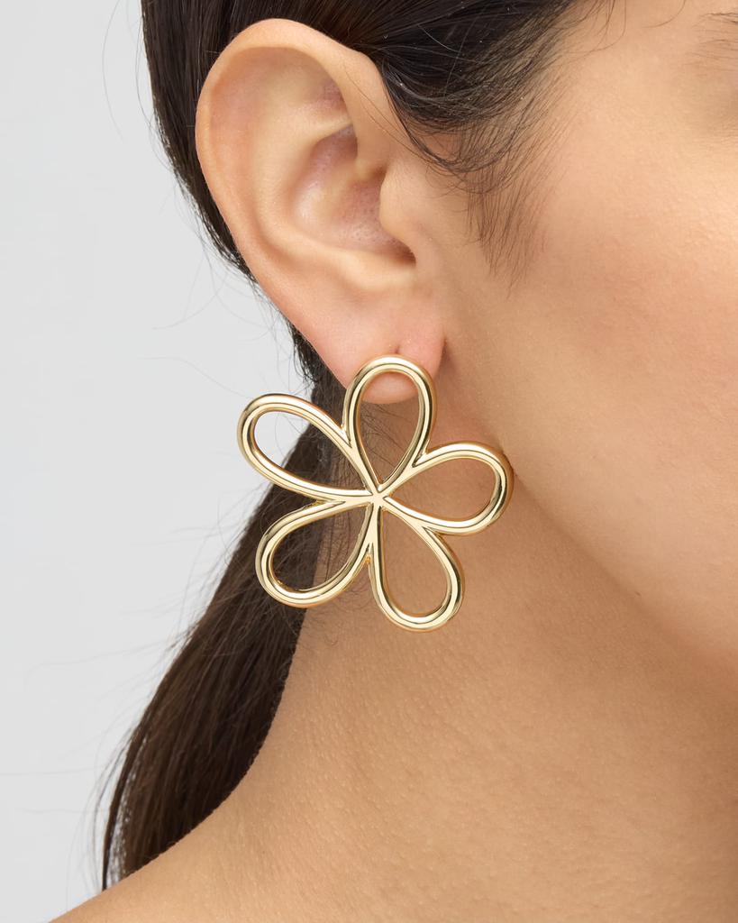 BAUBLEBAR Jordy Gold-Plated Flower Earrings