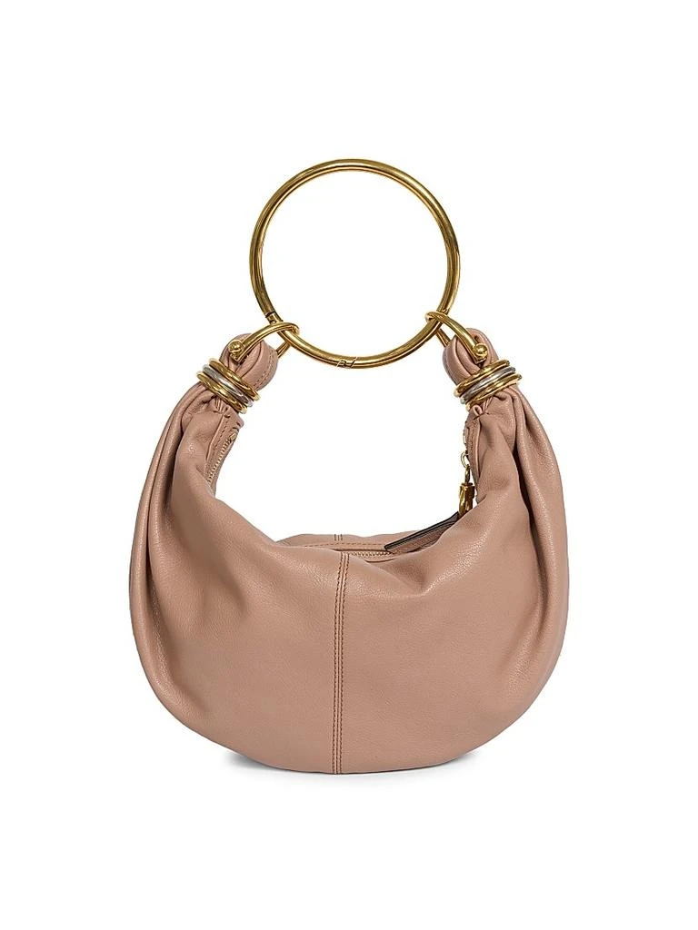 Chloé Small Bracelet Grained Leather Hobo Bag 1