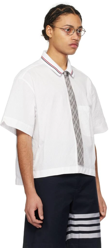 Thom Browne White Button Placket Shirt 2