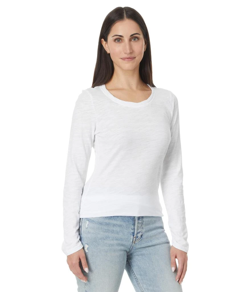 Mod-o-doc Long Sleeve Twisted Scoop Neck Tee 1