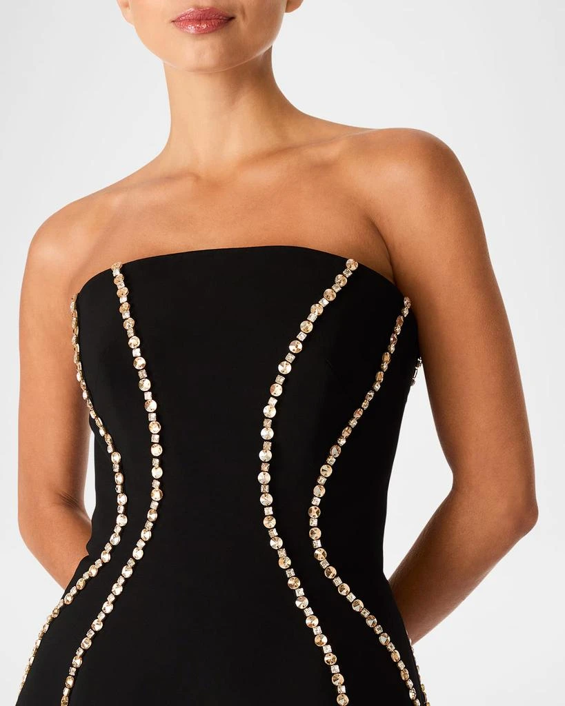 Jenny Packham Love Bug Strapless Crystal Mini Dress 5