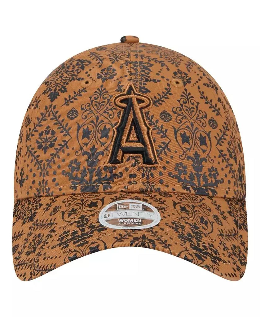 New Era Women's Brown Los Angeles Angels Vintage Deco 9TWENTY Adjustable Hat 2