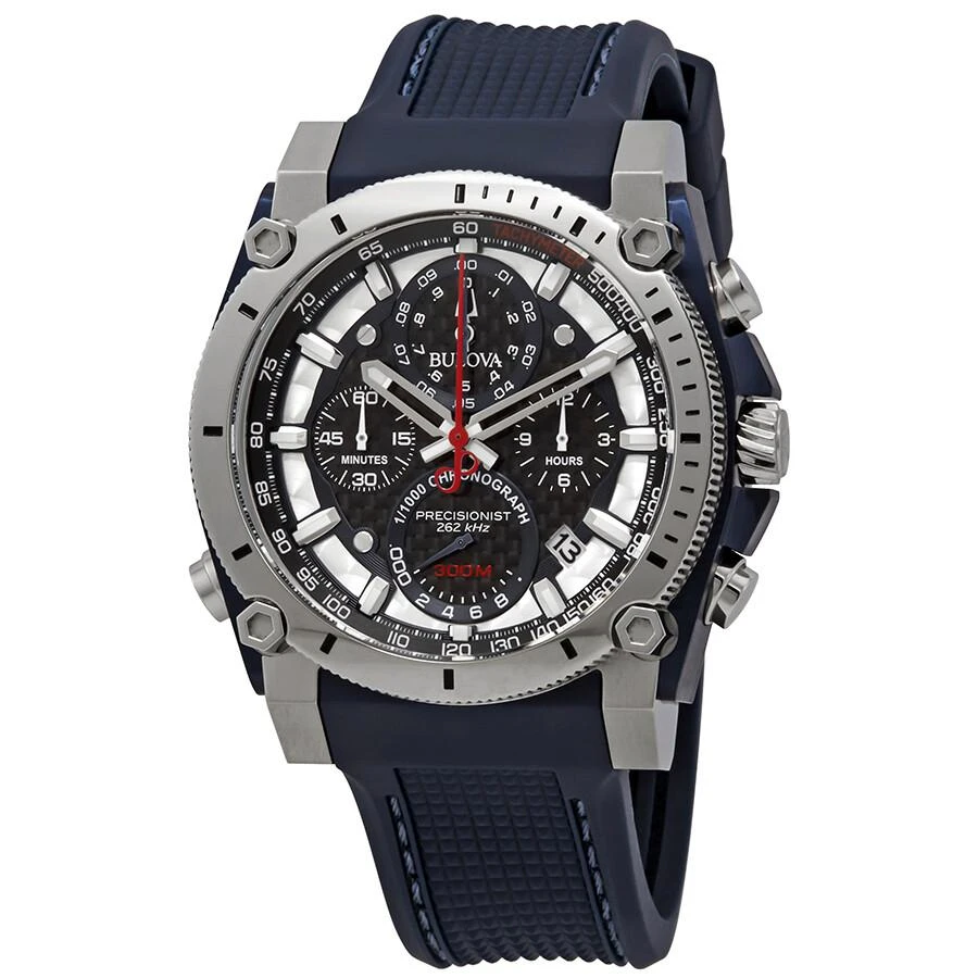 Bulova Precisionist Chronograph Black Carbon Dial Men's Watch 98B315 1