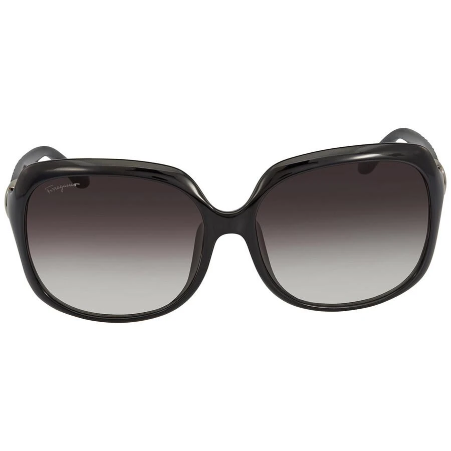 Salvatore Ferragamo Salvatore Ferragamo Grey Gradient Square Ladies Sunglasses SF739SA 001 59